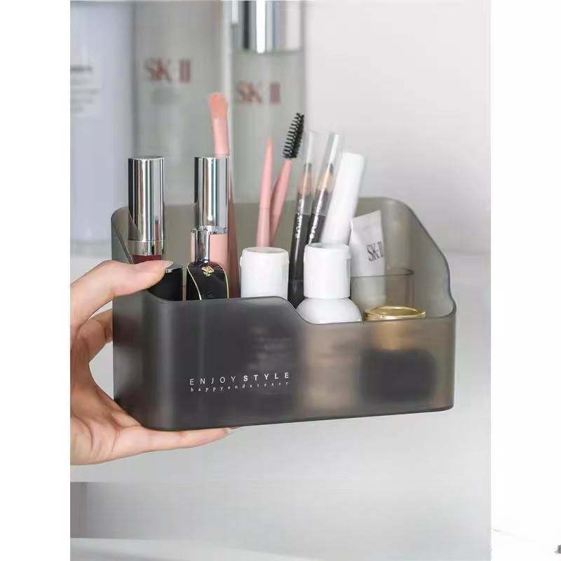 镜柜化妆品收纳盒简约桌面神器家用梳妆台护肤品香水整理置物架