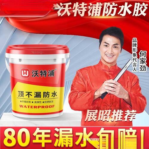 沃特浦防水涂料补漏楼顶屋顶房屋房顶外墙补漏顶不漏防水胶水材料