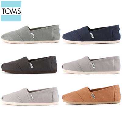 TOMS经典款一脚蹬帆布鞋