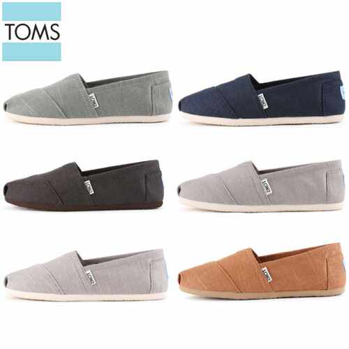 TOMS经典款一脚蹬帆布鞋