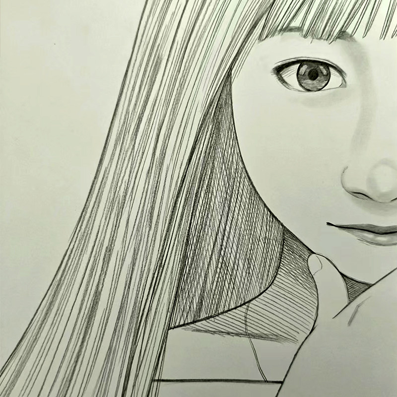 纯手工动漫素描手绘头像漫画画像定制真人照片代画设计肖像速写图