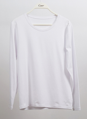 caser凯撒女士圆领长袖打底衫棉莫代尔秋衣保暖内衣上衣BE18-F197