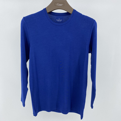 caser男士超薄桑蚕丝圆领套装