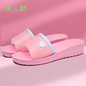 美人桥厚底坡跟拖鞋夏季松糕底女