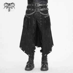 Devil Fashion恶魔时尚男装哥特朋克暗黑不对称复古半身裙SKT204