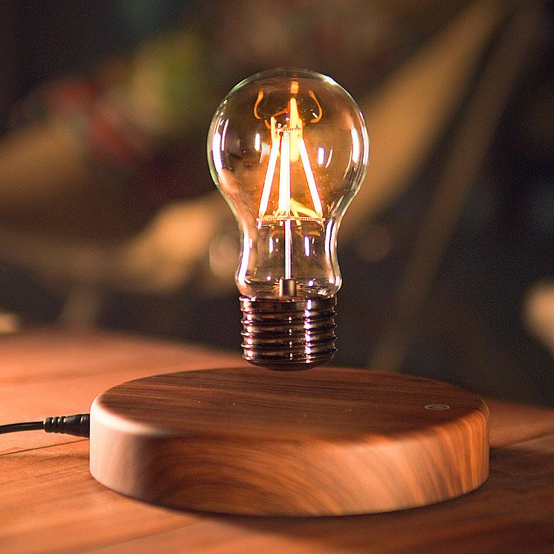 悬浮摆件复古风客厅书房装饰品送男生送女友浪漫礼物磁悬浮灯泡