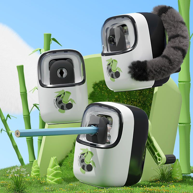 齐心 WHBZ0028 猫猫熊自动进笔削笔机于（吾皇猫）  配