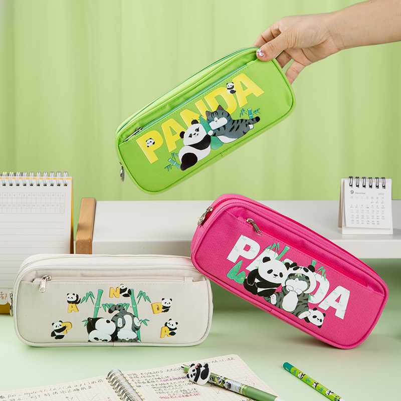 齐心 WHAS0028 猫猫熊 多功能笔袋(吾皇猫）