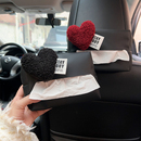 精光汽车纸巾盒车载抽纸盒车内用纸巾袋车用纸巾套创意可爱纸巾盒