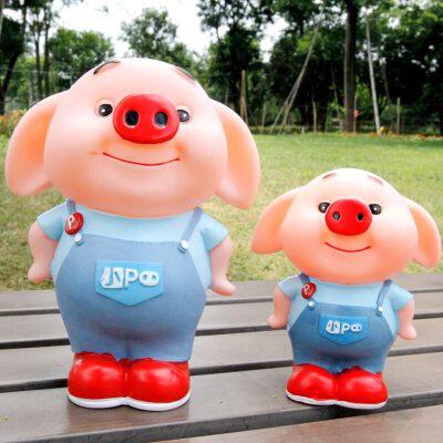 夜市卡通网红小p猪摔不坏存钱罐摆件生日礼物创意礼品