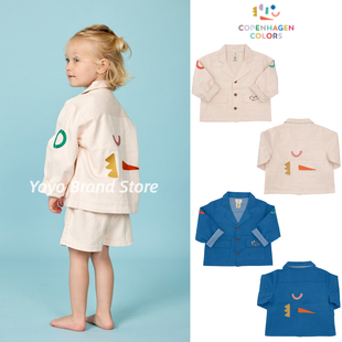 5折丹麦正品Copenhagen colors儿童西装外套夹克背带短裤套装