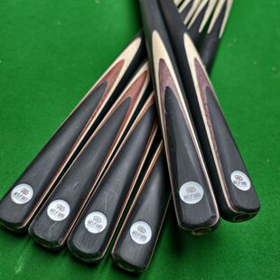 台球厅专用S600松力道中式黑八小头一体台球杆