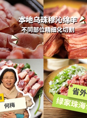 有机乌珠穆沁羊肉【9折加赠送】 火锅 烧烤 肉馅 绿手指份额农园