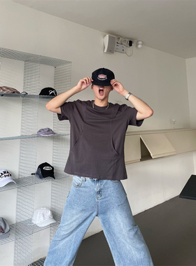 TWORED复古cleanfit活页解构boxy版型重磅短袖T恤男女ins上衣