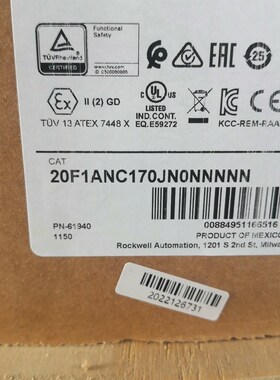 AB罗克韦尔变频器20F1ANC170JN0NNNNN原 议价