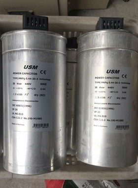 USM德国进口电容器电力电容圆柱形MKPg0.44-30-3 议价