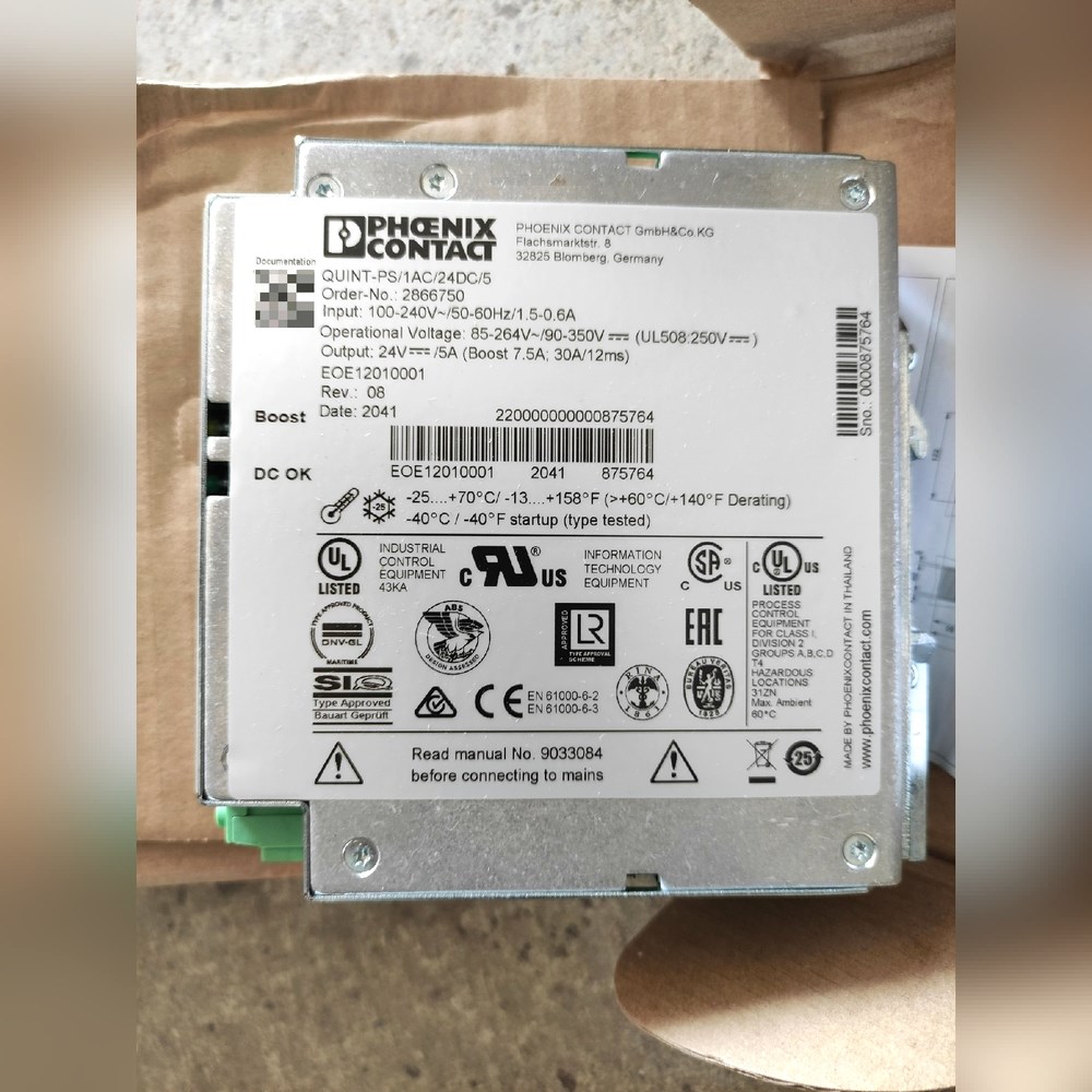菲尼克斯电源QUINT-PS1AC24DC5 2866 议价
