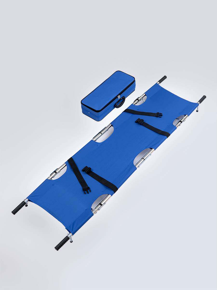 加厚医用不锈钢担架抬人便携式家上下楼带轮子折叠软四折楼梯消防