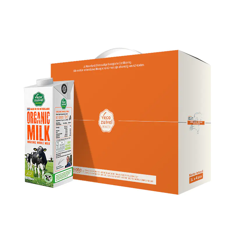 荷兰进口Vecozuivel/乐荷有机A2型β-酪蛋白全脂纯牛奶整箱1L*4盒,咖啡/麦片/冲饮,纯牛奶,淘宝优惠券,粉丝福利购,淘宝优惠卷