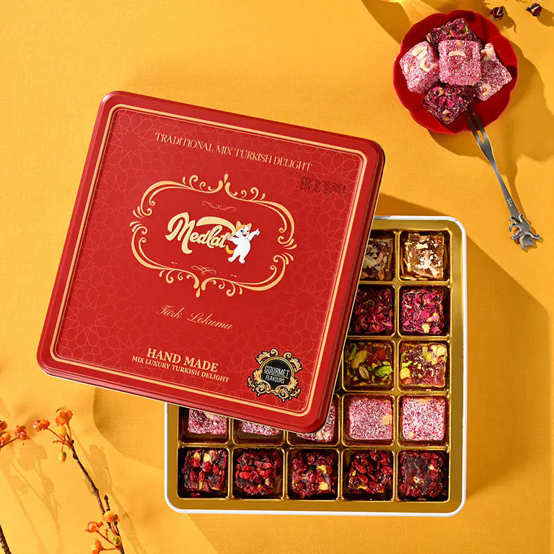 MEDCAT/地中海猫土耳其进口什锦涂层软糖500g精美礼盒装儿童糖果