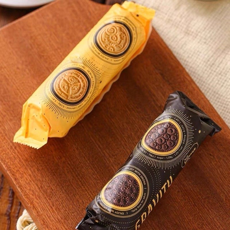 爱比可 乌克兰进口小甜甜引力饼干100g*2包装 巧克力味/焦糖味