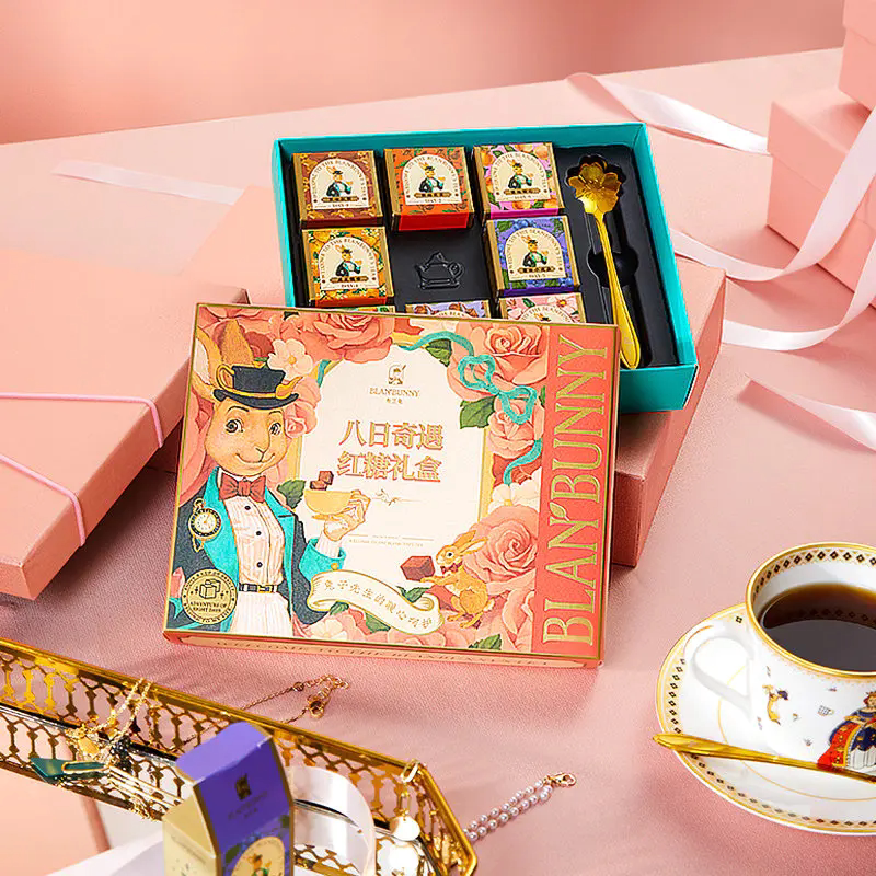 布兰兔的茶blanbunny 八日红糖黑糖花茶礼盒送女生伴手礼生日礼物