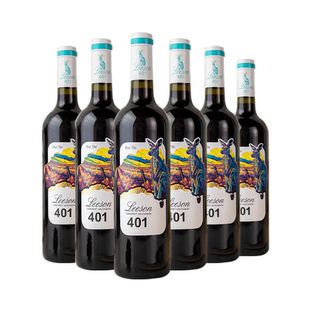 澳洲进口 雷盛（LEESON）401赤霞珠干红葡萄酒 750ml*6瓶/箱