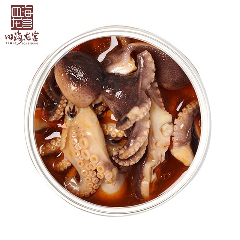 四海龍宮舟山私廚海鮮系列精品罐裝招牌香辣八爪魚(yú)即食零食260g