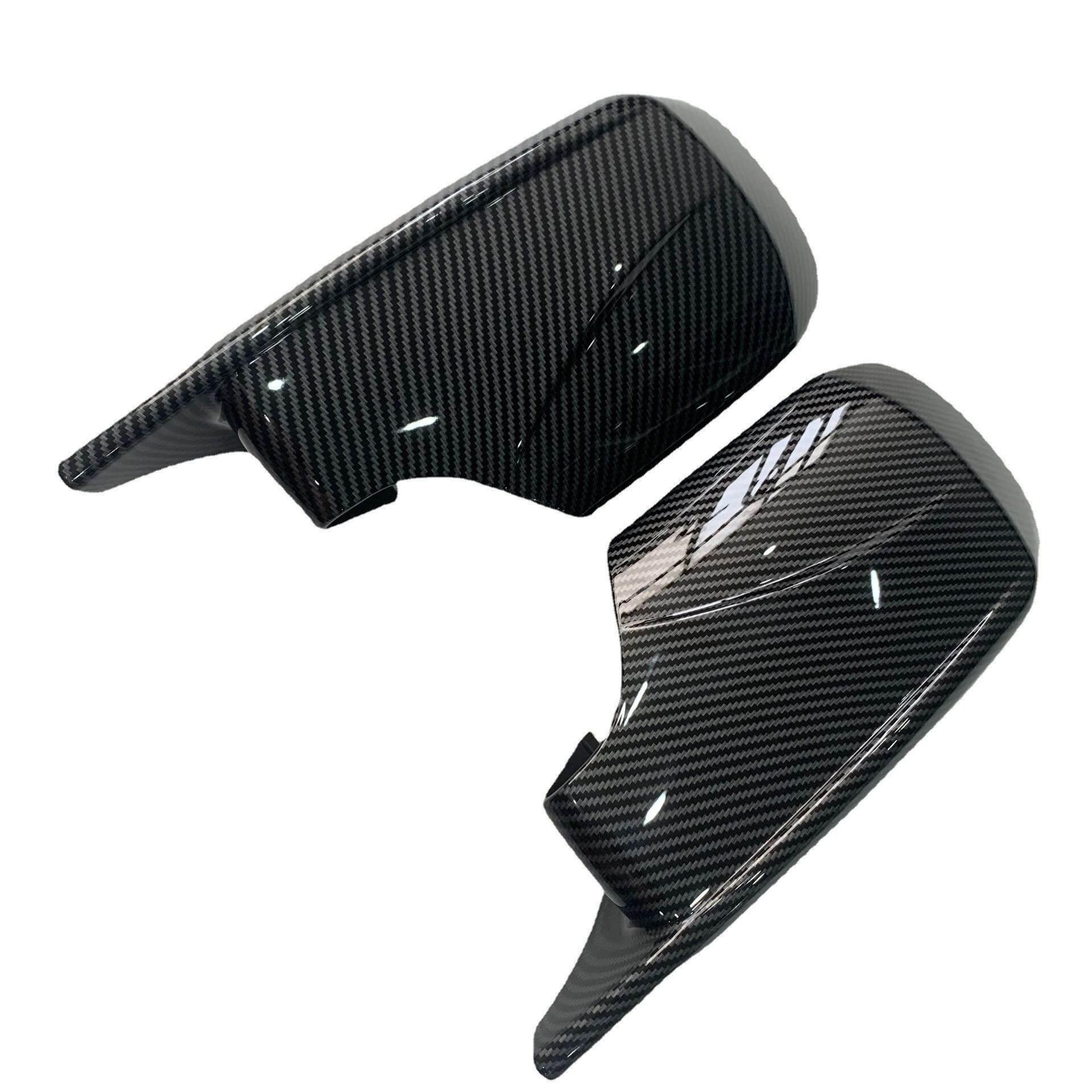 适用宝马3系5系E46E39 98-05M4款碳纹水转印倒车镜后视镜牛角镜壳