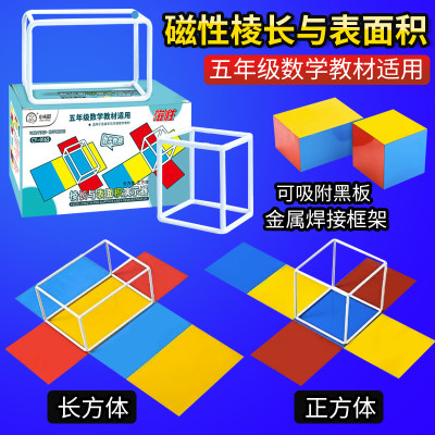 磁性长方体和正方体展开图五六年