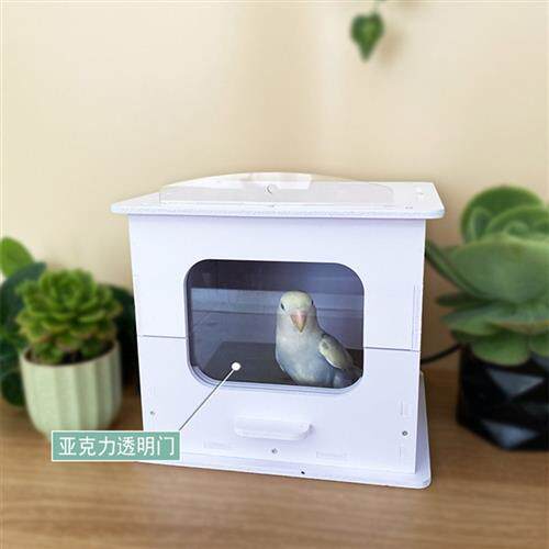 鹦鹉保温箱小型简易塑料pvc小鸟幼雏鸟过冬恒温箱带加热垫易清理
