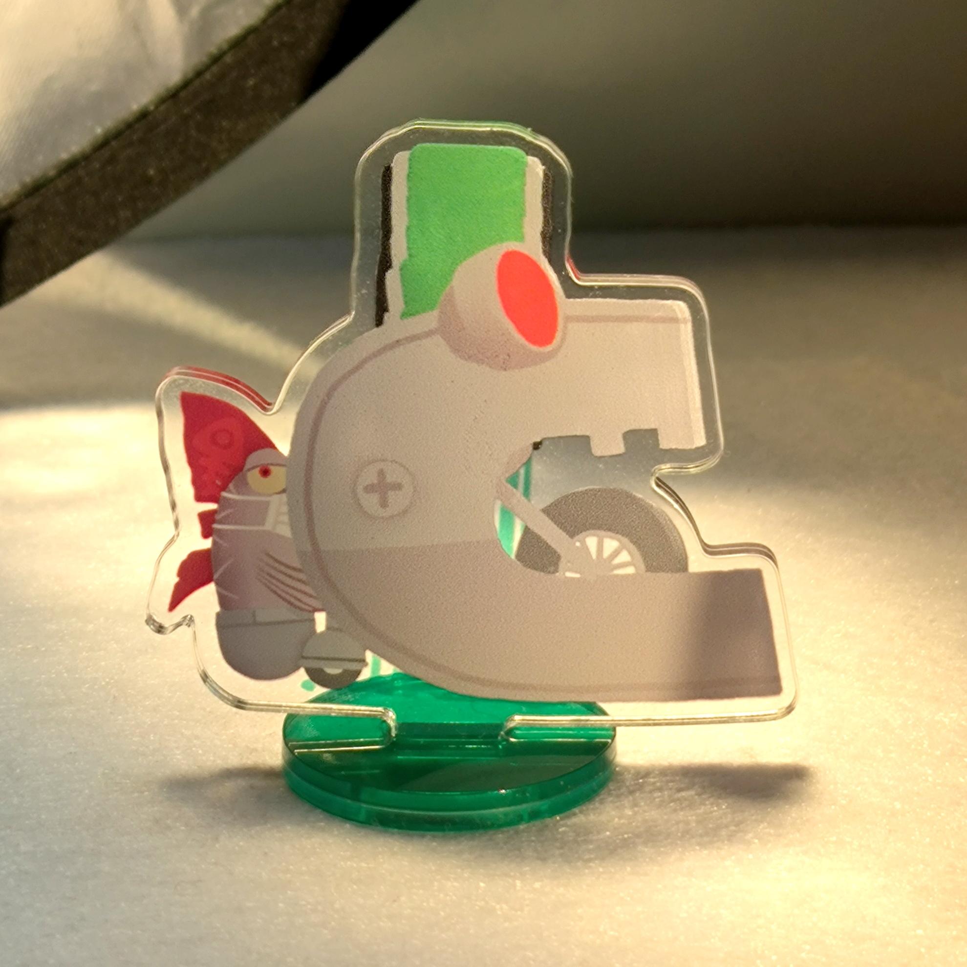 喷喷打工蛇鱼亚克力立牌