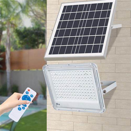 湘哲太阳能灯光控感应庭院路灯投光led户外灯太白星40w-照约60平