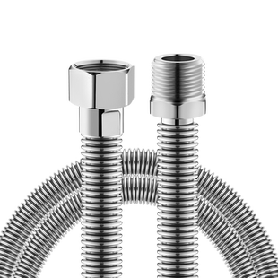 4分内外丝延长管304不锈钢波纹管软管热水器水龙头加接加长上水管