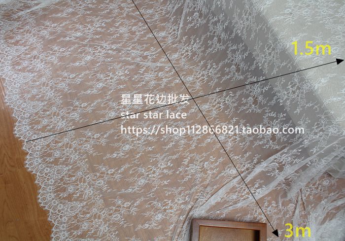 宽1.5米长3米欧式睫毛蕾丝面料 lace Fabric花边布料服装婚纱礼|ruв категории домашний ткань, швейная diy материалов, инструментов и готовой продукции, швейная diy аксессуары/аксессуары/аксессуары, кружева - от Buy2taobao.com для оказания профессиональной услуги покупки агента Taobao