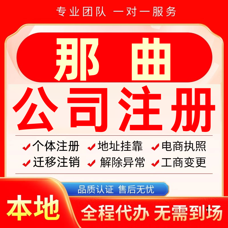 那曲公司注册办理异常减资个体户工商营业执照代办注销变更电商