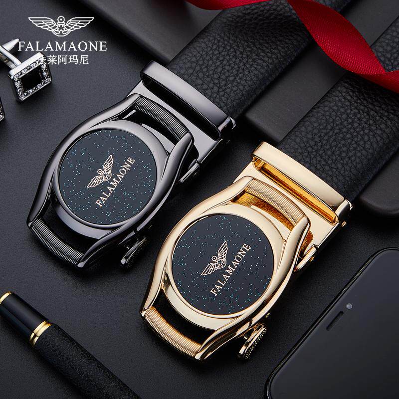 法莱阿玛尼皮带真皮男款2025新款男士正品腰带头层牛皮裤带年轻人