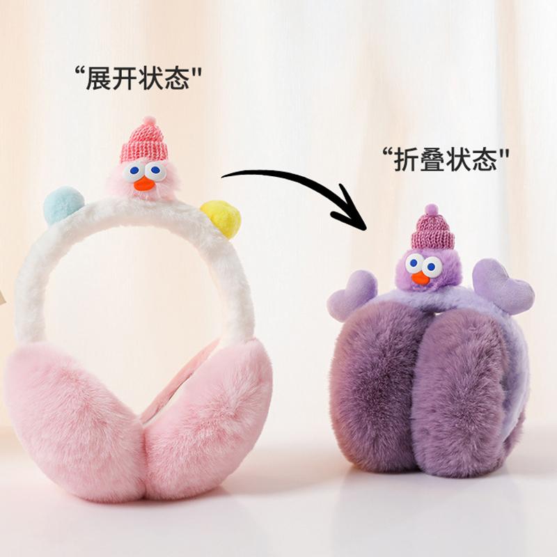 冬季卡通毛绒保暖防冻耳罩女生