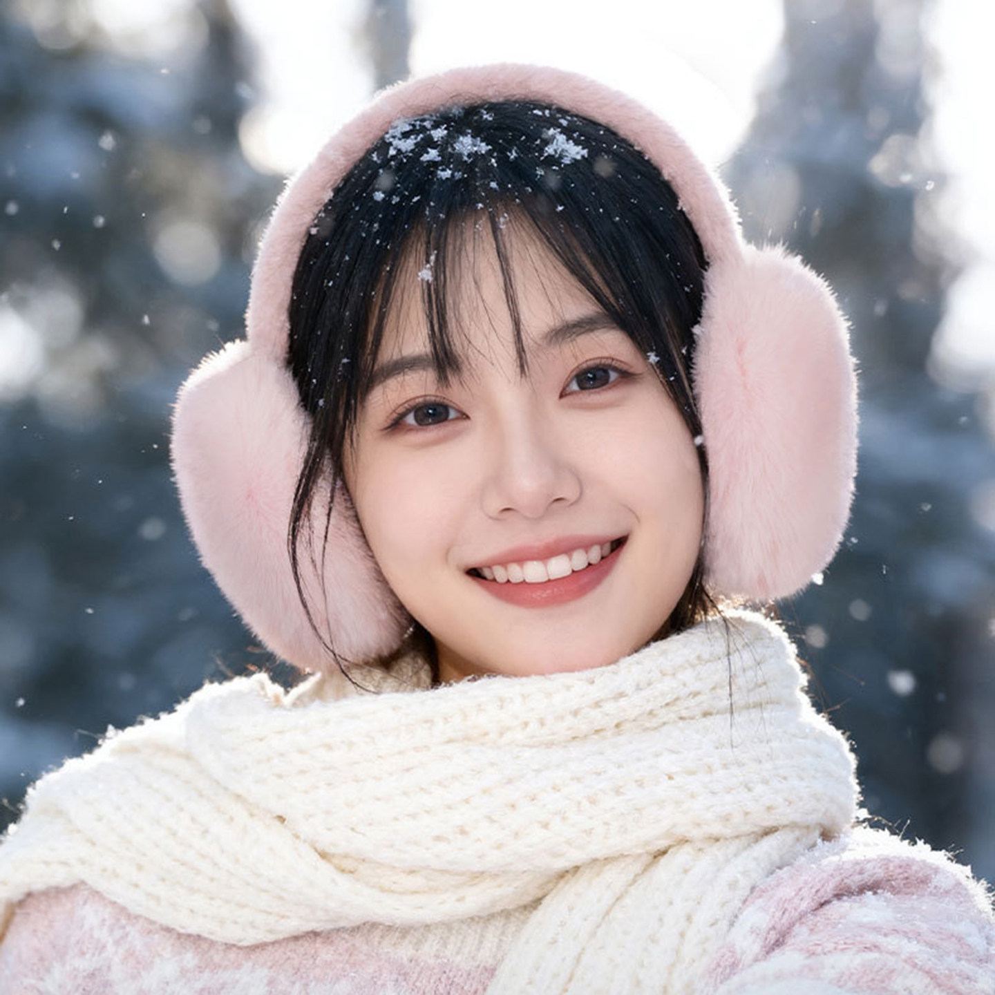 冬季女款仿貂绒保暖防冻护耳罩