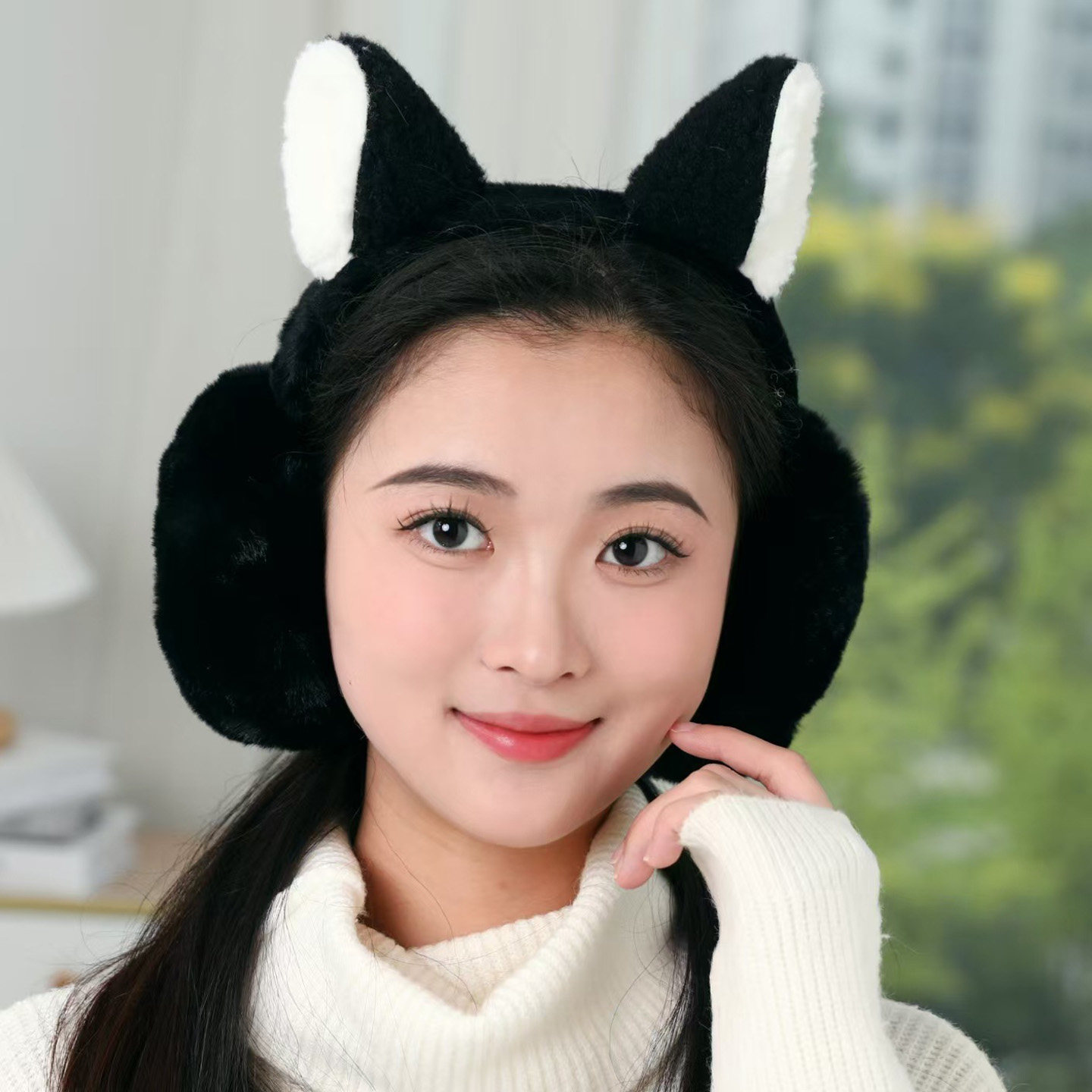 2026秋季猫耳朵耳套女可爱保暖毛绒耳罩冬季防寒耳包超萌韩式便携