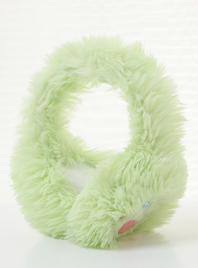 绿色耳罩耳套儿童冬天女孩保暖蓝色防寒可折叠护耳毛绒耳包浅绿