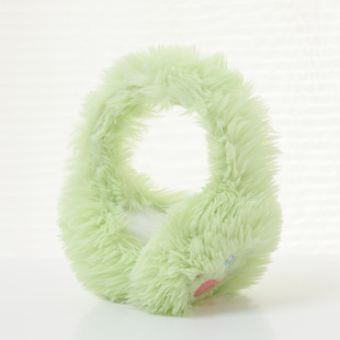 绿色耳罩耳套儿童冬天女孩保暖蓝色防寒可折叠护耳毛绒耳包浅绿