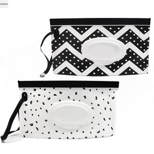 CASTAIC婴儿湿巾分配器可重复使用旅行湿巾袋可重新填充湿巾支架