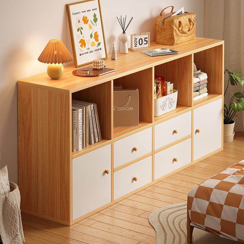 书架置物架落地家用客厅卧室靠墙矮收纳柜子储物柜格子柜简易书柜,住宅家具,书架,淘宝优惠券,粉丝福利购,淘宝优惠卷