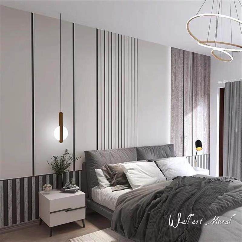 简约客厅沙发线条电视背景墙壁纸轻奢卧室床头高档竖条纹墙纸墙布,家装主材,定制壁画,淘宝优惠券,粉丝福利购,淘宝优惠卷