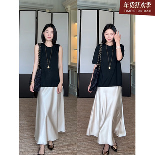 【年终清仓 售完不补】 羊毛气质显瘦a字背心夏季新款百搭上衣高