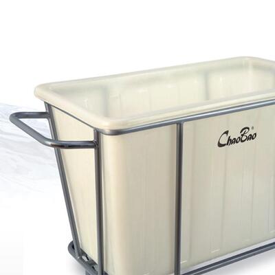 D-025A大号洗衣房车塑料布草车衣物收集车布草收纳车大手推车