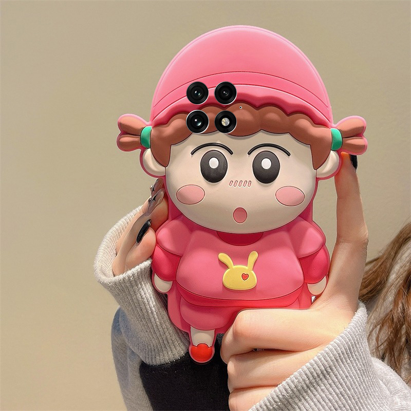 手机壳硅胶卡通呆萌兔子帽子小孩