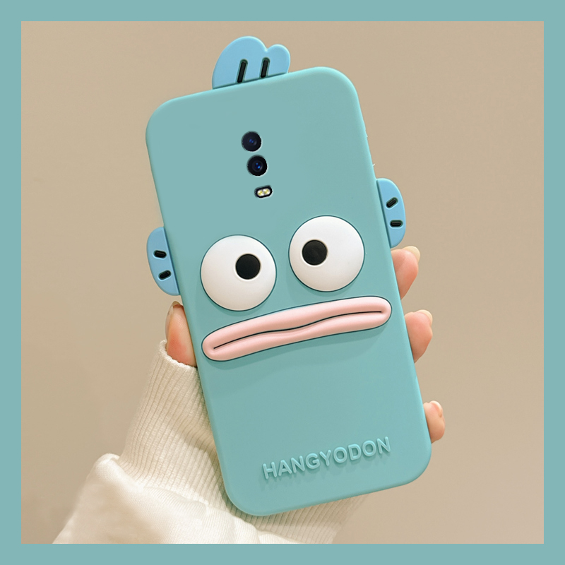 手机壳搞怪丑萌呆萌香肠嘴小丑鱼带手绳斜跨