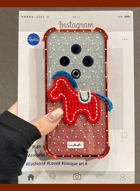 2026波点小马适用vivoiqooneo11手机壳iqoo15新年y500pro卡通y300por+刺绣y300i红色十vivo闪粉iq00neo防摔女